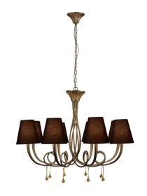 Paola Gold-Black Ceiling Lights Mantra Traditional Ceiling Lights